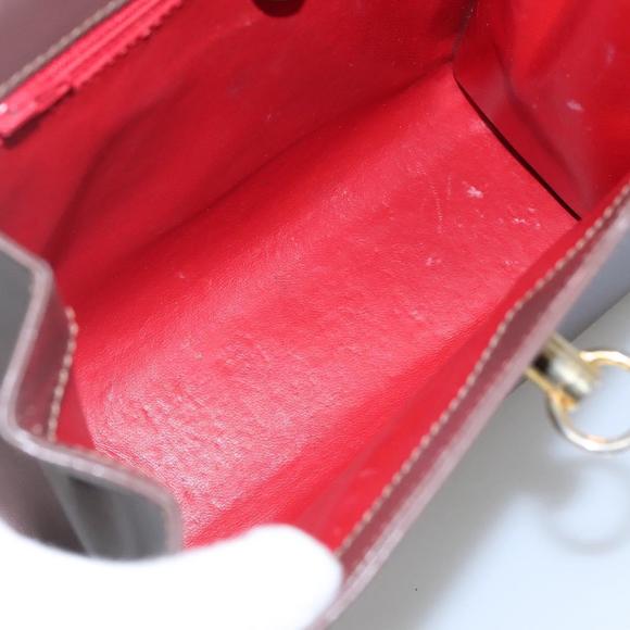 CELINE Hand Bag Leather Brown Gold Auth mr1262 - Picture 11 of 16